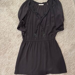 Rebecca Taylor Dark Gray Tunic Dress